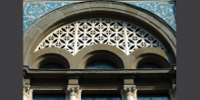 Milano sinagoga centrale particolare della facciata © Alberto Jona Falco